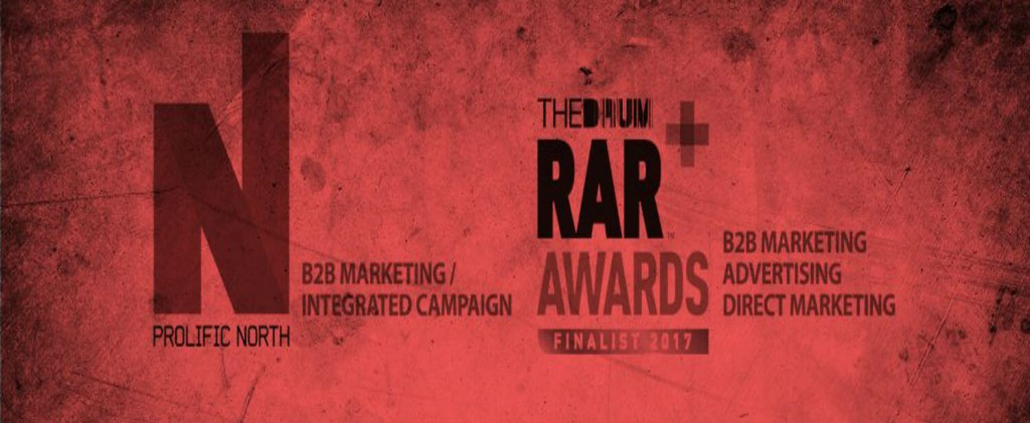We’re shortlisted in the Prolific North Awards and RAR Digital Awards 2017!
